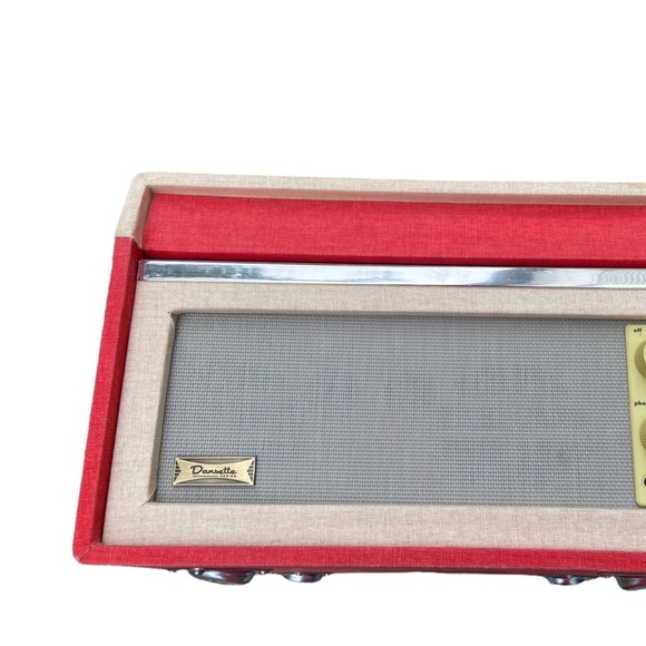 Crosley Vintage Record Player Dansette Bermuda Turntable Red Table Top Disc $510 - Picture 13 of 13